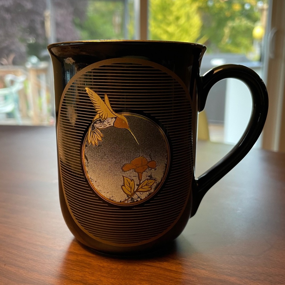Vintage Otagiri Hummingbird Coffee Mug Cup Creative Collection Japan